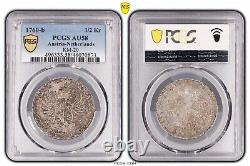 1760, Austrian Netherlands. Silver ½ Kronenthaler Coin. Top Pop 1/0! PCGS AU-58
