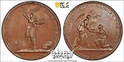1802, Great Britain. Bronze Peace of Amiens Medal. Top Pop 1/0! PCGS SP-63