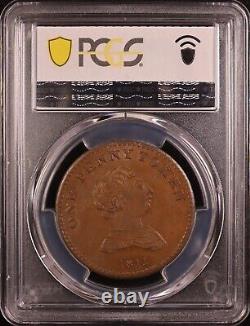 1811 Great Britain Royal Exchange Bilston One Penny Token -PCGS AU58 Top POP