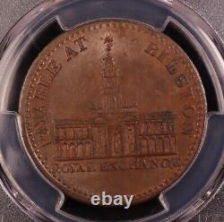 1811 Great Britain Royal Exchange Bilston One Penny Token -PCGS AU58 Top POP