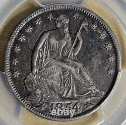 1854-O Liberty Seated Half Dollar With Arrows PCGS XF40 TOP POP Crumbled Die WB-25