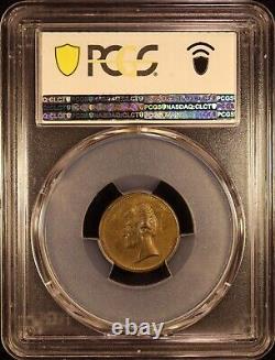 1862 Washington-Jackson Paquet Medalet J-PR-29 -PCGS SP64! Top Pop! Very Rare