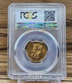 1875 Netherlands 10 Gulden PCGS MS67 Top Pop. Rotation Error on Reverse