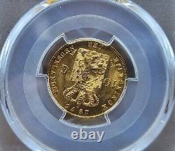 1875 Netherlands 10 Gulden PCGS MS67 Top Pop. Rotation Error on Reverse