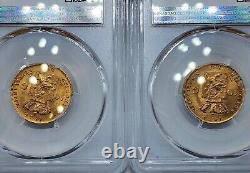 1875 Netherlands 10 Gulden PCGS MS67 Top Pop. Rotation Error on Reverse