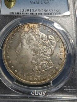 1887-S Top 100 $1 Silver Morgan Dollar PCGS MS65 25652360 VAM 2 S/S Pop 17/2