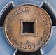 1897, French Indo China. Bronze 2 Sapeque (cash) Coin. Top Pop! Pcgs Ms-64 Bn