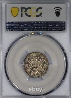 1913-E Germany Empire 1/2 Mark coin, PCGS MS67, J. 16, tied for top pop