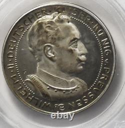 1913 P3 Mark Prussia Pattern Coin Silvered Copper SCHAAF 113G1 PCGS MS64 Top Pop