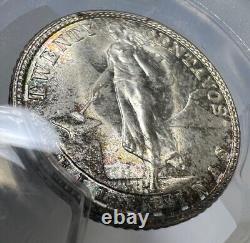 1945 D US/Philippines 20 Centavos PCGS MS67+ Toned Silver Coin 20C Top Pop 7/0