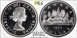 1963 Canada Silver Dollar Coin PCGS PL67 CAM Tied For Top Pop #coinsofcanada