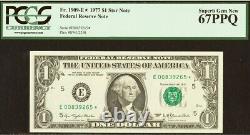 1977 $1 Federal Reserve Note PCGS 67PPQ top pop finest Richmond star Fr 1909-E