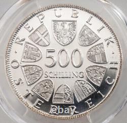 1980, Austria. Silver 500 Schilling Maria Theresa Coin. Top Pop 3/0 PCGS PR67