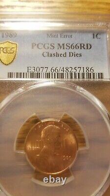 1989 Clashed Dies Lincoln In Jail, PCGS MS66 Top Pop One