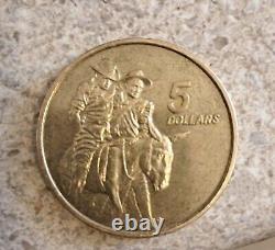 1990 5 Dollar Coin PCGS PROOF PR70 DCAM ANZAC Queen Elizabeth II Top POP #1