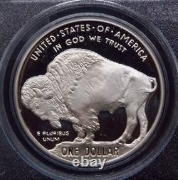 2001-p $1 Silver Buffalo Commemorative Proof Pcgs Pf 70 Dcam Rarity R2 Top Pop