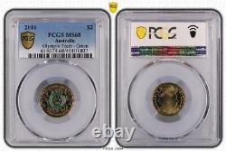 2016 Olympic Games Team Green $2 Coin PCGS MS68 Single TOP POP 1/0 #1807