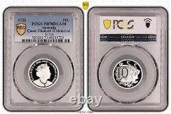 Australia 2023 QEII Memorial 10C Silver Proof PCGS PR70DCAM Eq Top Pop #6728