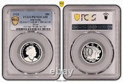 Australia 2023 QEII Memorial 10C Silver Proof PCGS PR70DCAM Eq Top Pop #6730