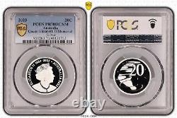 Australia 2023 QEII Memorial 20C Silver Proof PCGS PR70DCAM Eq Top Pop #6732