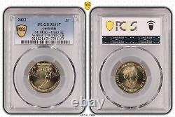 Australia2023 Matildas-Heading $1 Coin PCGS MS67 Top Pop 3/0 #0157