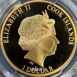 COOK ISLANDS. 2011, Dollar PCGS PR70 Top Pop? Diana, Queen of Hearts No. 1