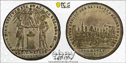 France PCGS 1815 MS 63 City View Medal Silvered Blucher Welling Top Pop RARE