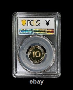 GERMANY. 1975, 10 Pfennig, D PCGS PR68 DCAM Top Pop? Munich Proof