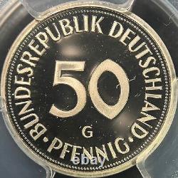 GERMANY. 1979, 50 Pfennig, G PCGS PR69 DCAM Top Pop? Karlsruhe Trümmerfrau