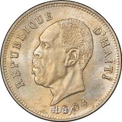 Haiti 5 centimes 1904, PCGS MS64, Republic of Haiti (1863 1985) Top Pop