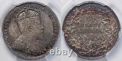 PCGS Graded SP64 Canada 1908 25 Cents Edward VII Specimen Silver Coin Top Pop
