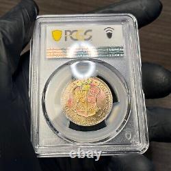 PR67 1952 South Africa 2 Shilling Silver Proof PCGS- NEON Rainbow Toned TOP POP