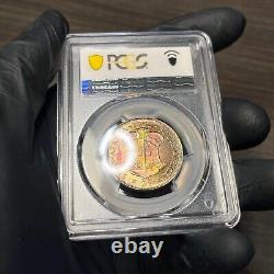 PR67 1952 South Africa 2 Shilling Silver Proof PCGS- NEON Rainbow Toned TOP POP