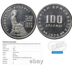 PR68DCAM Top Pop PCGS 100 Drachmai 1978 Greece Silver Proof Coin #? 121