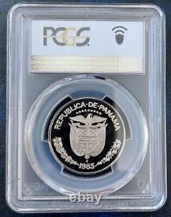Panama 1/2 Balboa Proof Coin 1983 Year Km#89 Pcgs Pr69 Top Pop