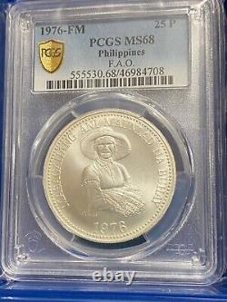SINGLE TOP POP (MS) MS-68 1976 Philippines 25 Piso F. A. O. MAKE OFFER