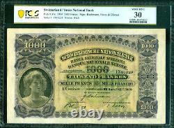 Switzerland 1939. Nationalbank 1.000 Franken, P-37e. PCGS 30 Top Pop