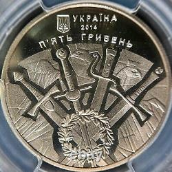 UKRAINE. 2014, 5 Hryven PCGS MS69 Top Pop? Battle of Orsha