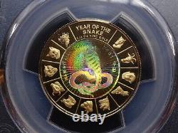 Vietnam Gold 50000 Dong Year Of The Snake 2001 PCGS PR70 DCAM TOP POP