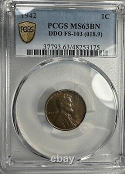 1942 Lincoln Wheat Cent Penny Pcgs Ms63 Bn Ddo Doubled Die Fs-103 Rare Top Pop	   
<br/> <br/> 		Translation in French: 1942 Lincoln Wheat Cent Penny Pcgs Ms63 Bn Ddo Doubled Die Fs-103 Rare Top Pop