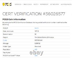 1977-S JEFFERSON NICKEL PCGS PR70 DEEP CAMEO MEILLEURE NOTE & MEILLEURE POP Preuve