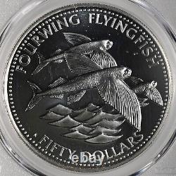 1984 50 $ Barbade Fourwing Flyingfish Pcgs Ms67 #47588947 Top Pop (1 sur 1)