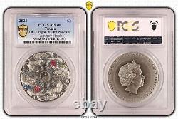 2021 Double Dragon & Phoenix $2 Antique 2oz Argent PCGS MS70 Eq Top Pop #2260 

 <br/>

<br/> 
(Note: 'Argent' means 'silver' in French)