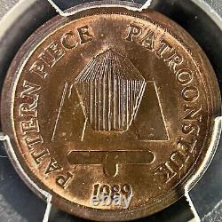 AFRIQUE DU SUD. 1989, 5 Cents PCGS MS64 Top Pop? Modèle, Protea, Distributeur automatique