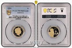 Australie 2004 Deux Dollars $2 Pièce de Monnaie Proof PCGS PR70DCAM Top Pop 18/0 #0200