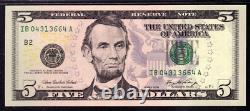 Billet de la Réserve fédérale de 5 $ de 2006 New York Fr. 1993-b Top Pop Pcgs B Superb Gem 69 Ppq