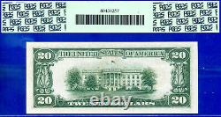 Billet de réserve fédérale de 20 $ de 1934B PCGS 67PPQ meilleur grade Fr 2056-B