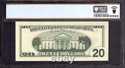 Billet de réserve fédérale de 20 $ de 2001 à New York Fr. 2088-b Pcgs B Superb 68 Ppq Top Pop