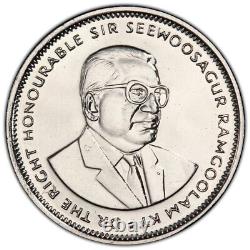 Collection de pièces de monnaie de la Monnaie Kings Norton de la Roupie de Maurice 1990, certifiée PCGS SP66 PROOF TOP POP.