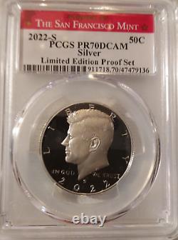 Édition limitée en argent 2022-s Pcgs Pr70 Dcam Kennedy Top Pop Preuve parfaite